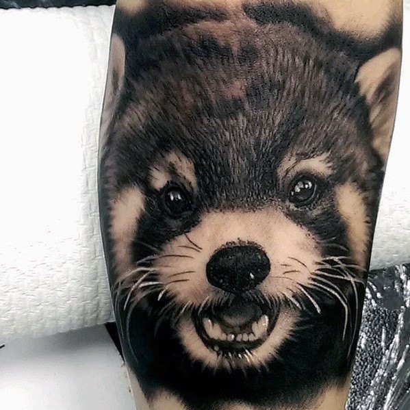 tatuaje panda rojo 82