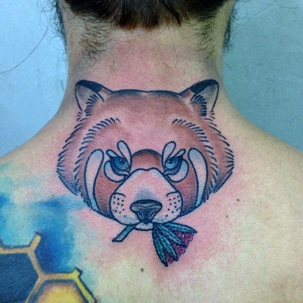 tatuaje panda rojo 84