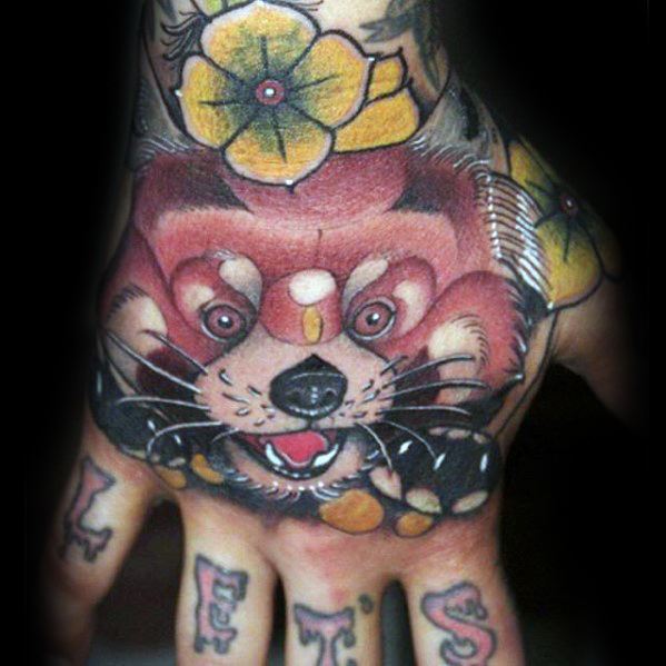 tatuaje panda rojo 90