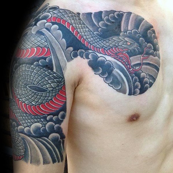 tatuaje serpiente japonesa 28