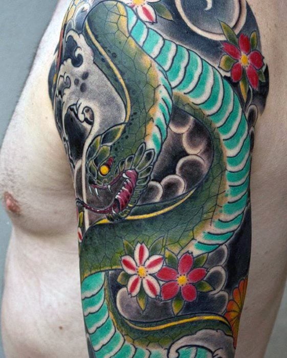 tatuaje serpiente japonesa 52