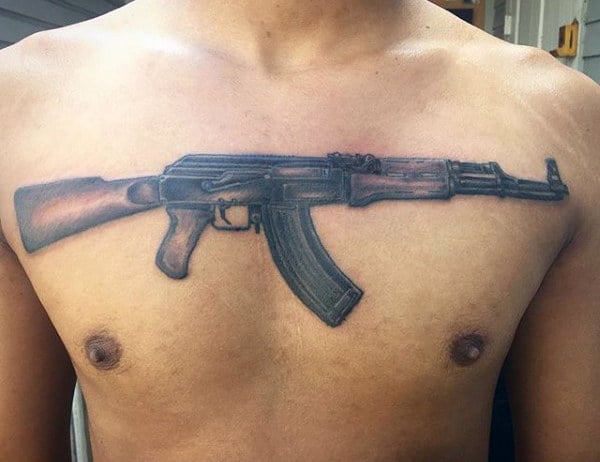 tatuaje arma ak47 41