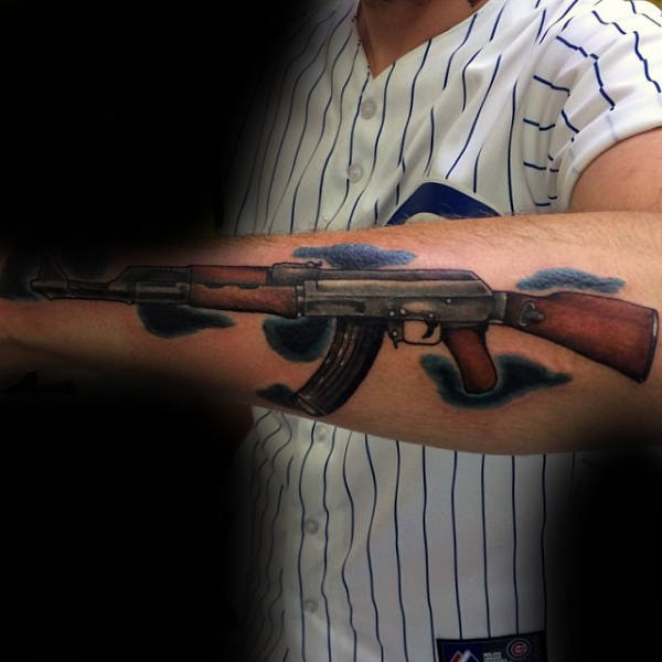 tatuaje arma ak47 89