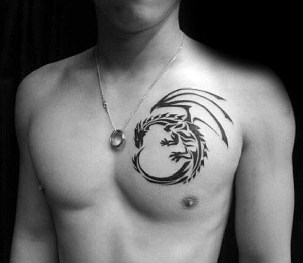 tatuaje dragon tribal 213