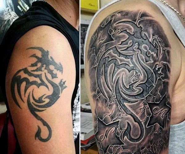 tatuaje dragon tribal 57