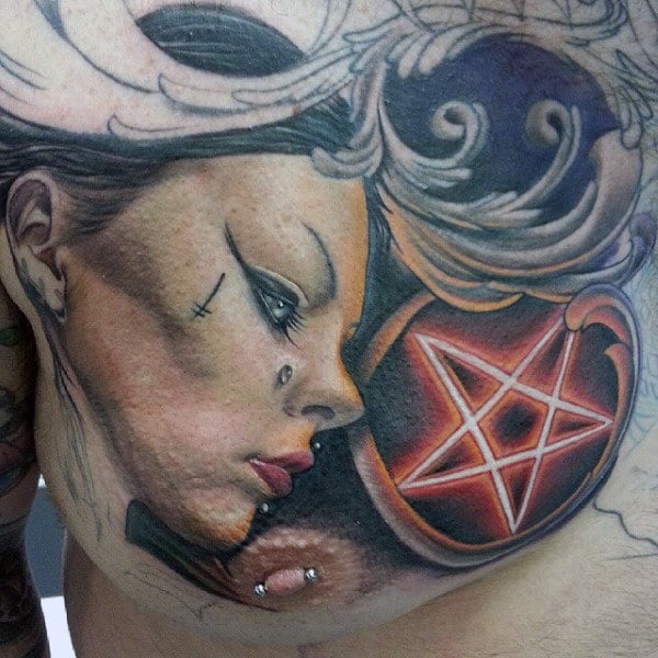 tatuaje estrella pentagrama 29