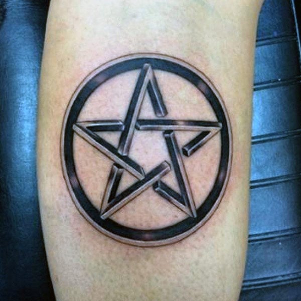 tatuaje estrella pentagrama 49