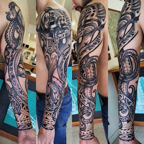 tatuaje tribal brazo 133