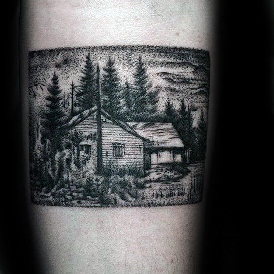 tatuaje cabana madera 16