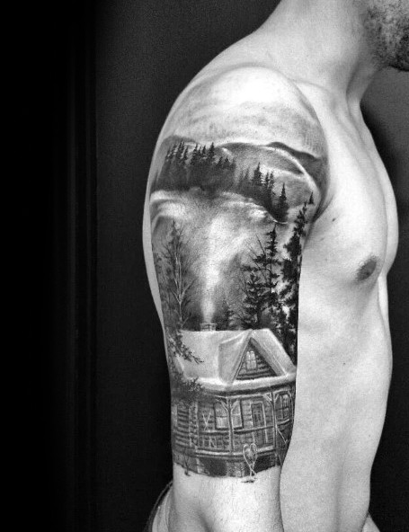 tatuaje cabana madera 32