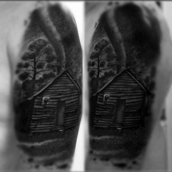 tatuaje cabana madera 34