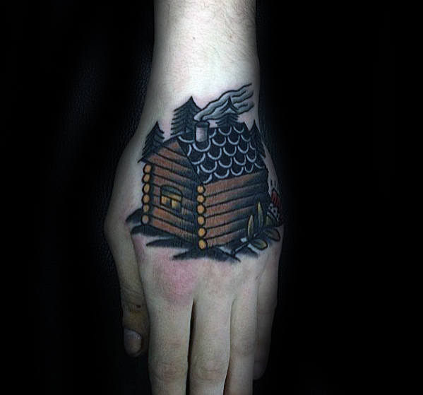 tatuaje cabana madera 40