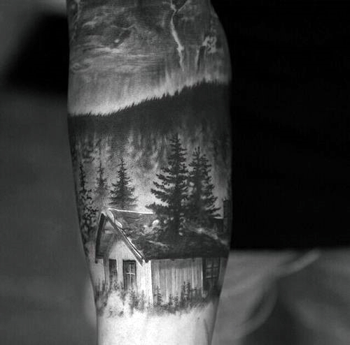 tatuaje cabana madera 56