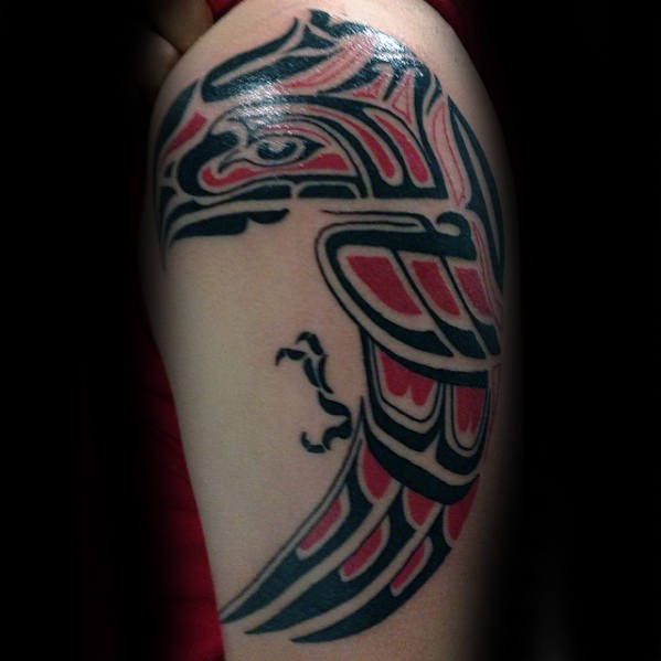 tatuaje pajaro tribal 04