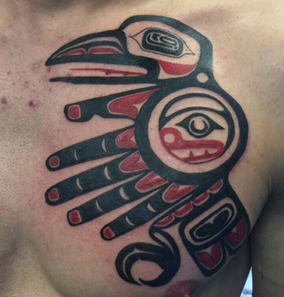 tatuaje pajaro tribal 34