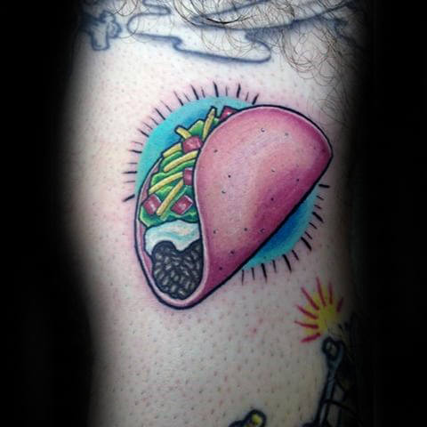 tatuaje taco mexicano 28