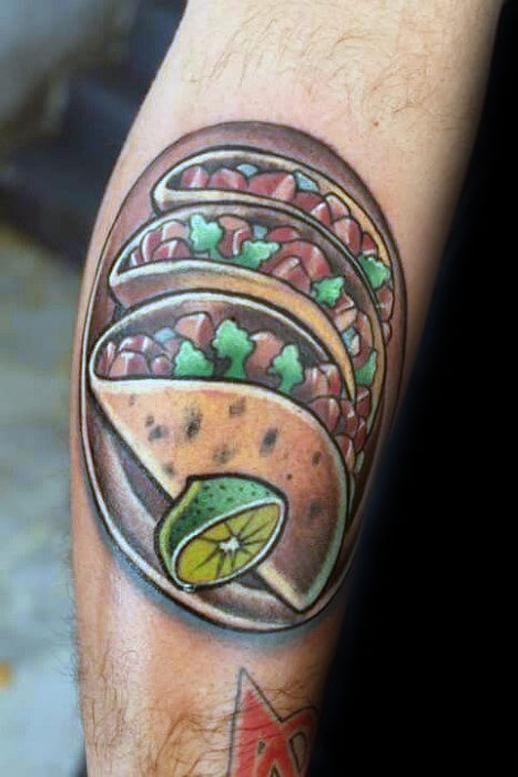 tatuaje taco mexicano 36