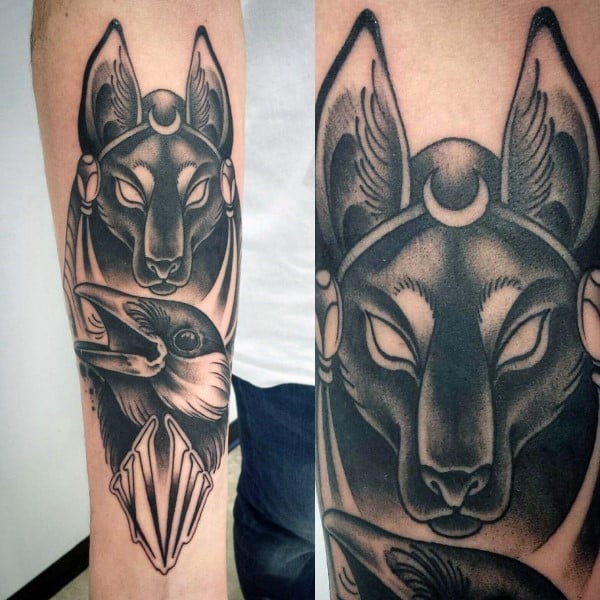 115 Tatuajes de Anubis (Con el significado)