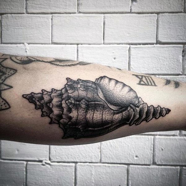 65 Tatuajes con CONCHAS de mar (y su significado)