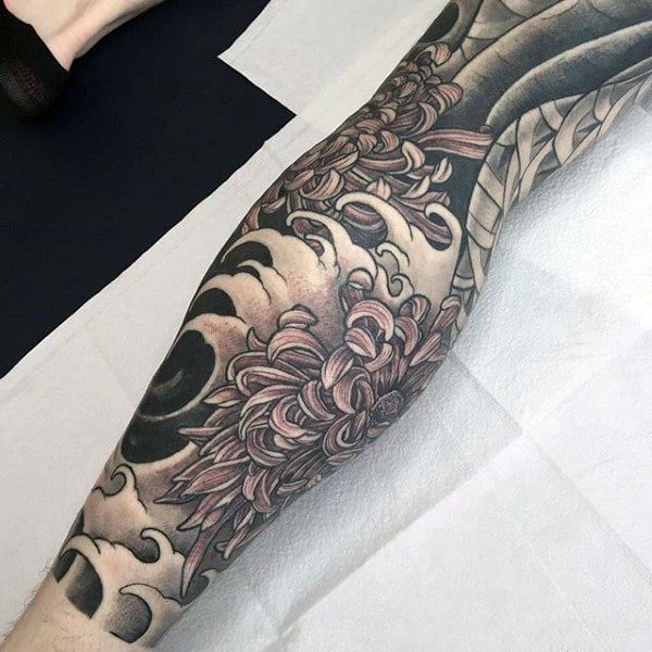 tatuaje crisantemos 262
