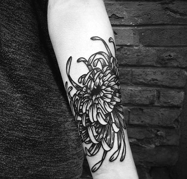 tatuaje crisantemos 274