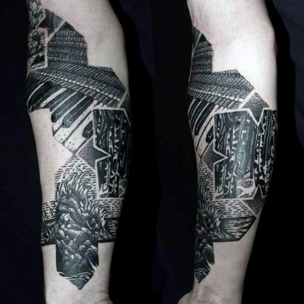 tatuaje hecho de puntos 139