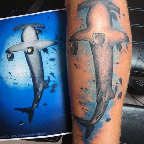 tatuaje tiburon martillo 190