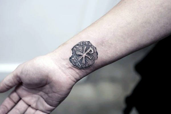 45 Tatuajes del símbolo Crismón o Cruz de Constantino