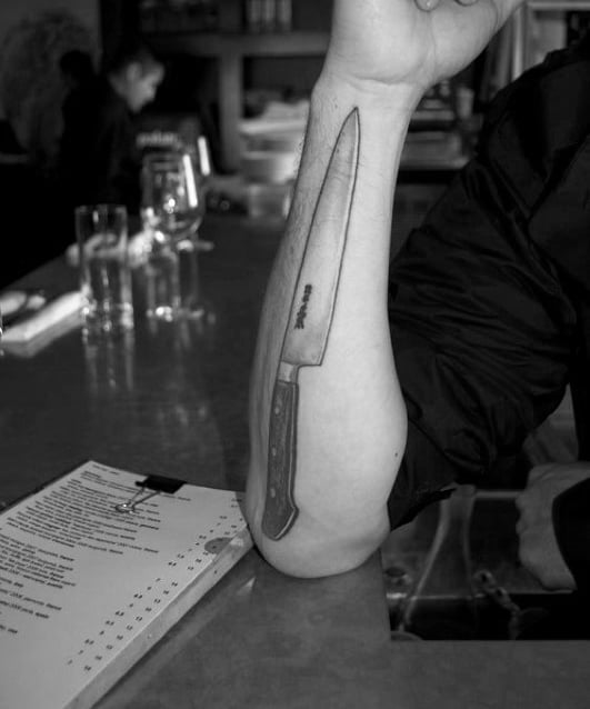 tatuaje cuchillo cocina chef 09