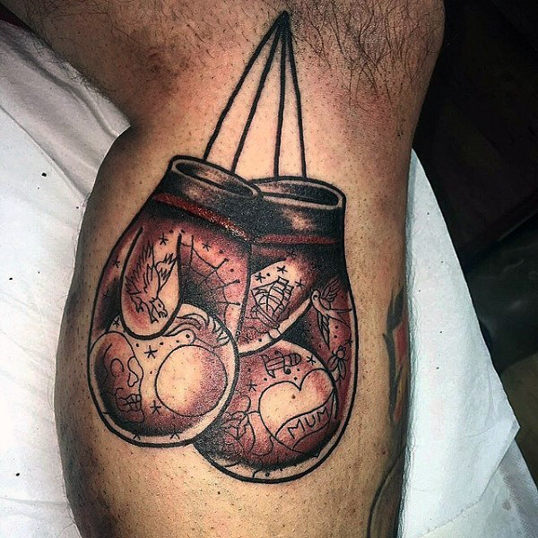 tatuaje guantes boxeo 45