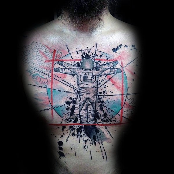 50 Tatuajes del Hombre de Vitruvio de Leonardo Da Vinci