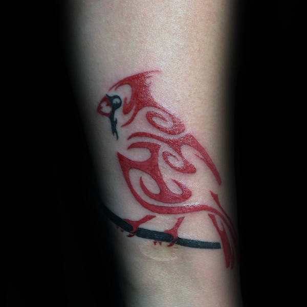 tatuaje pajaro cardenal 37
