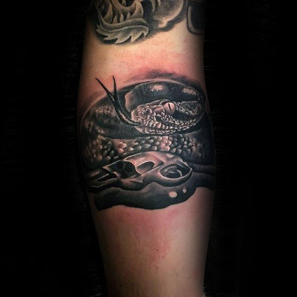 tatuaje serpiente cascabel 33