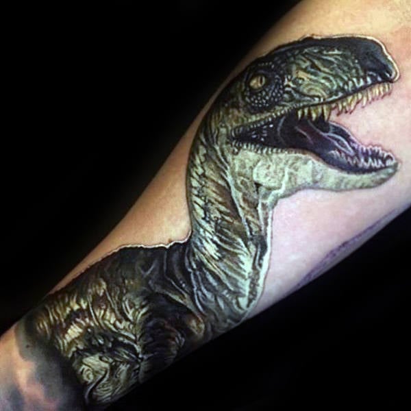 tatuaje velociraptor 13