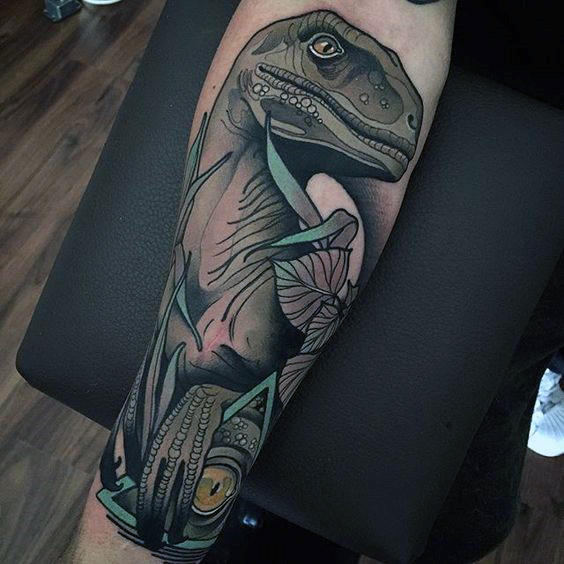 tatuaje velociraptor 47