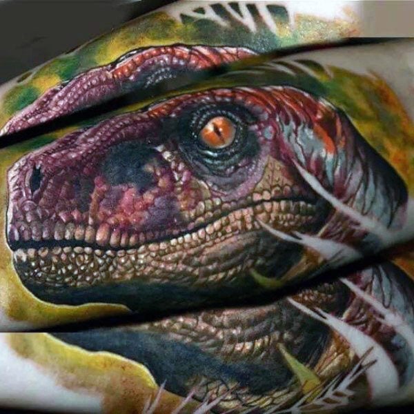 tatuaje velociraptor 49