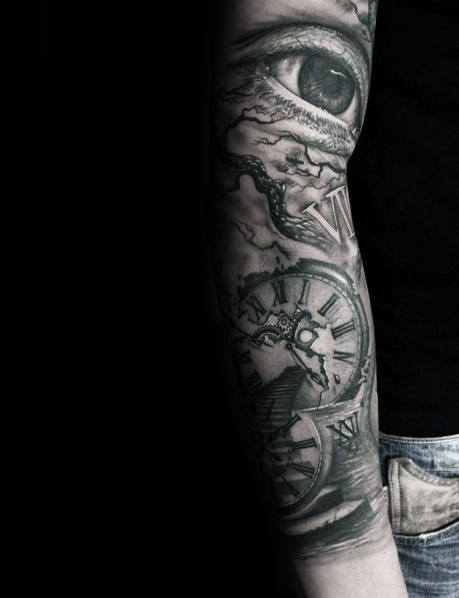 tatuaje numeros romanos 43