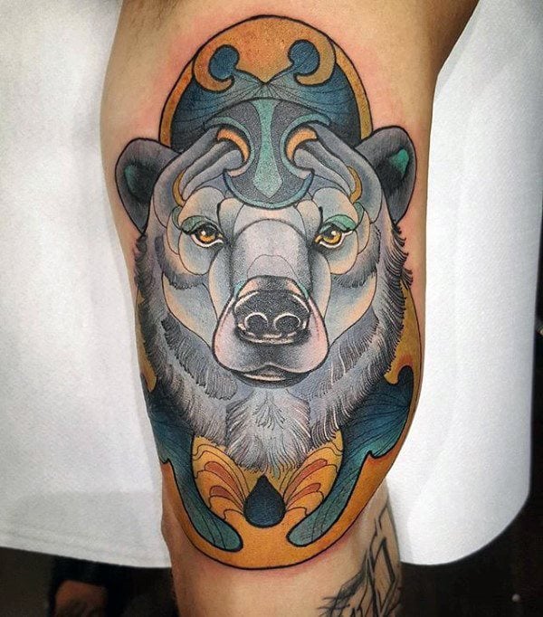59 Tatuajes de osos polares (Con el significado)