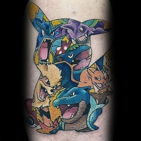 tatuaje pokemon 143
