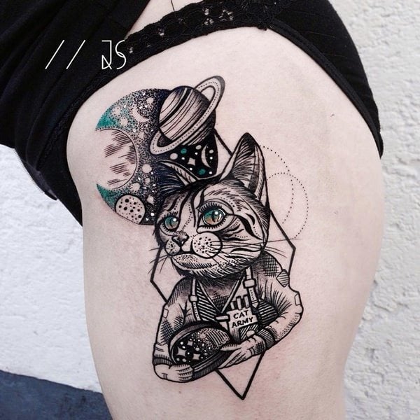 tattoo gato 51