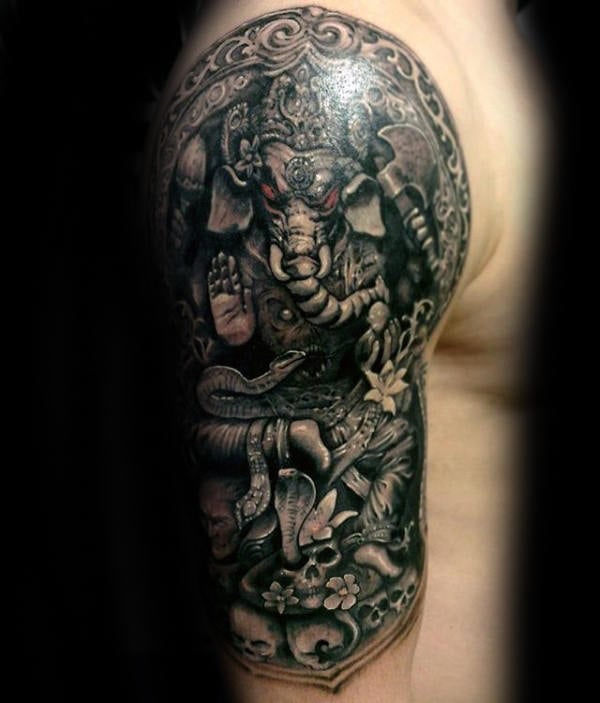 tatuaje dios ganesha 145