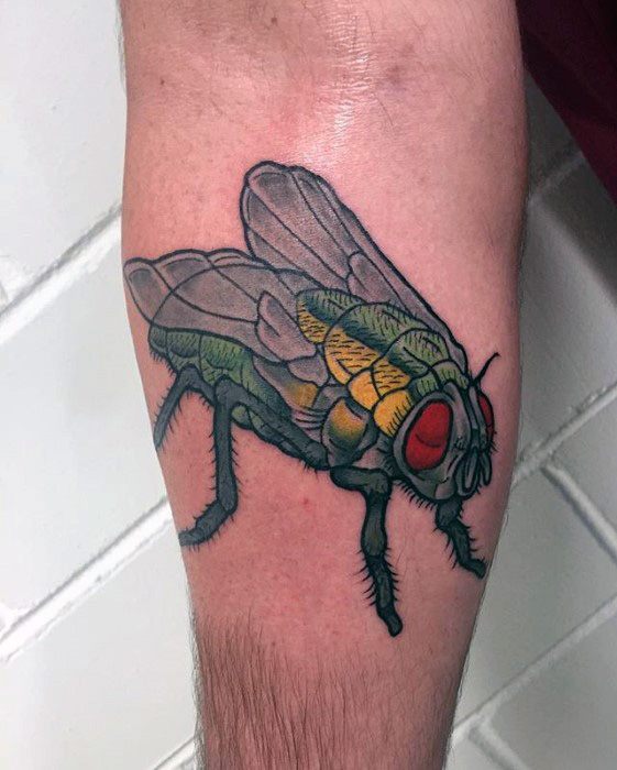 45 Tatuajes de moscas (Con el significado)