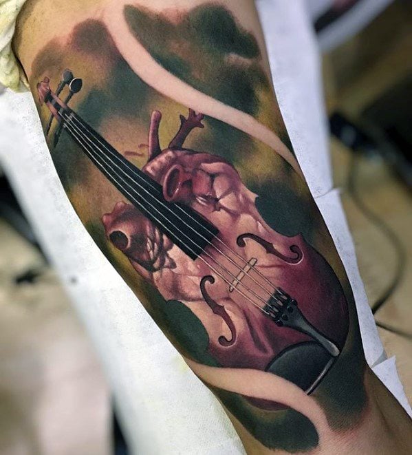 tatuaje violin 19