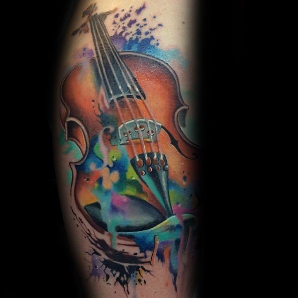 tatuaje violin 52