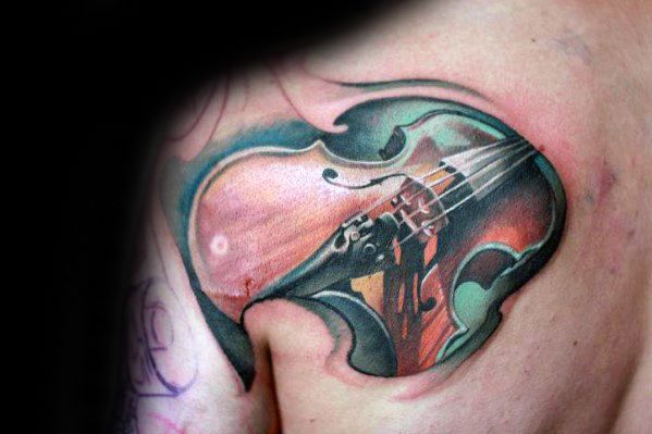 tatuaje violin 64