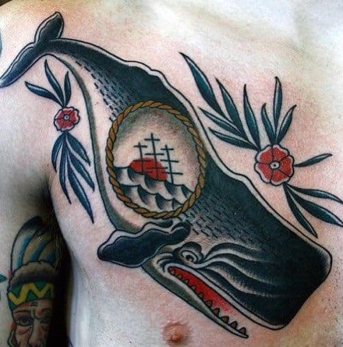 tatuaje barco hundiendose para hombre 21