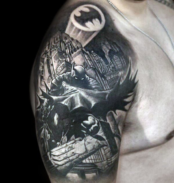 tatuaje batman para hombre 04