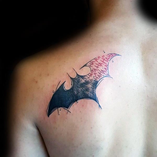 tatuaje batman para hombre 12