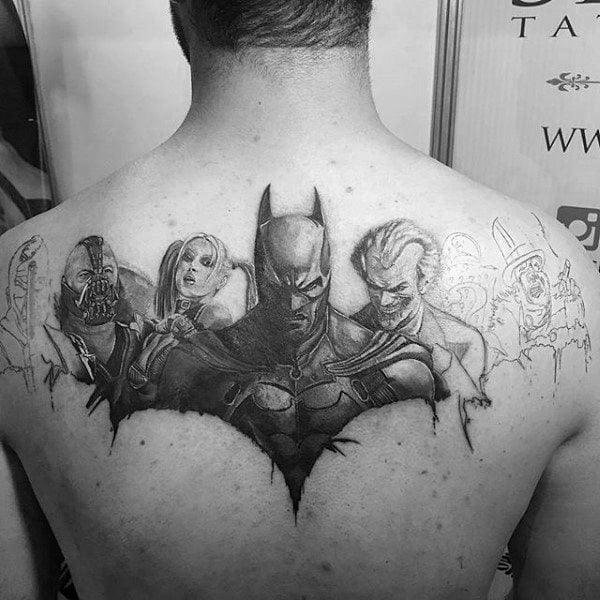 tatuaje batman para hombre 13