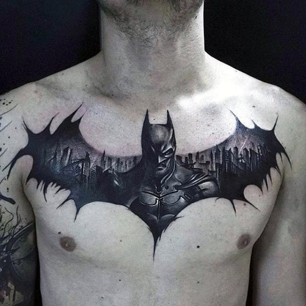 tatuaje batman para hombre 22